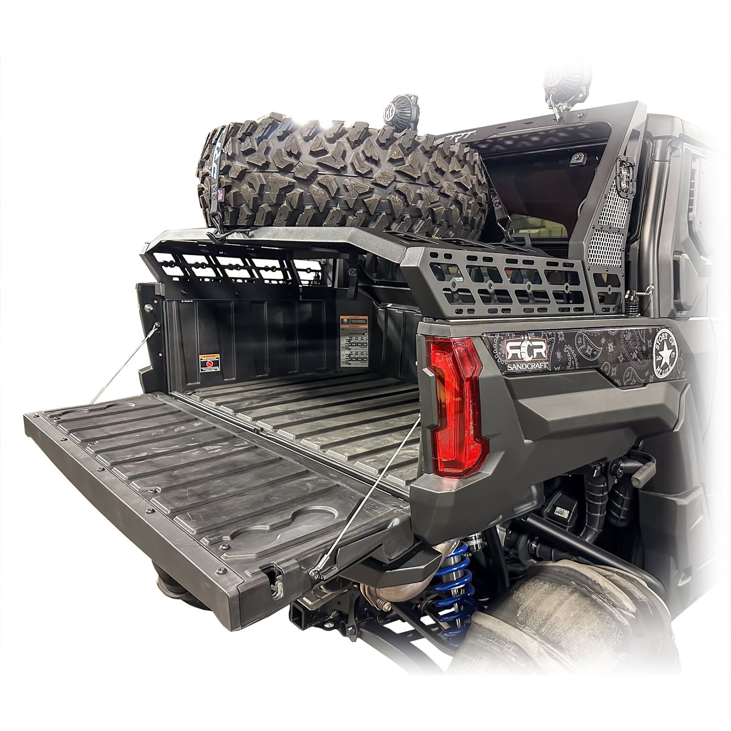 Polaris Xpedition Chase Rack / Tire Carrier System | DRT Motorsports
