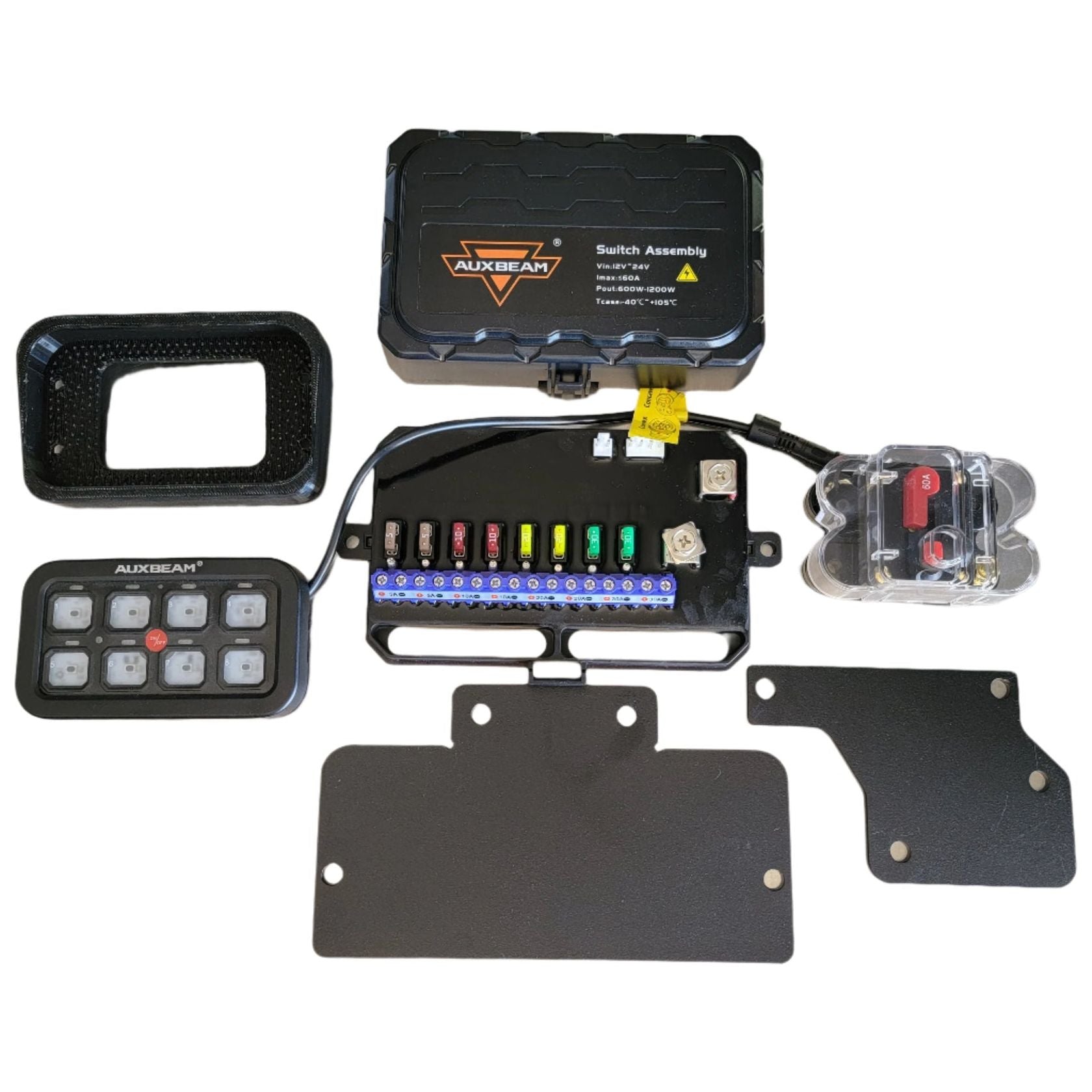 Can Am Maverick R Auxbeam AR-800 Switch Panel Complete Installation Kit