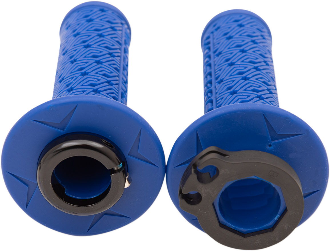 MOOSE OFFROAD 36 Series Lock-On Grips - Blue/Black B36MRU-B