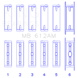 King Engine Bearings Volvo 520/B5252 Main Bearing Set - Size STD