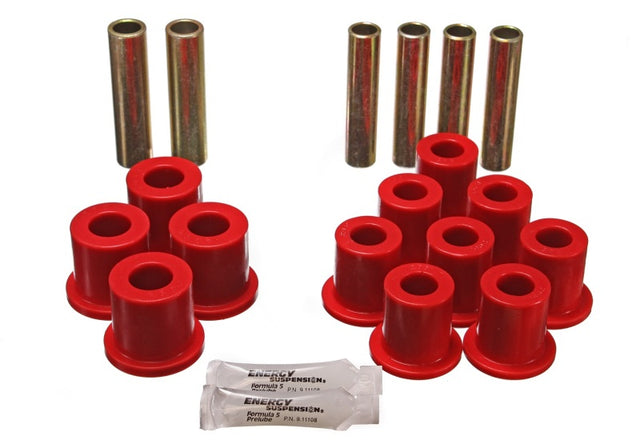 Energy Suspension Ford F-350 Rear Leaf Spring Bushing Set - Red, Part #4.2114R