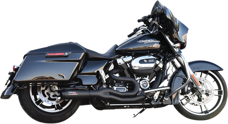 BASSANI XHAUST 2:1 Exhaust - Black 1F68B