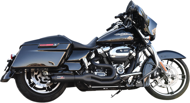 BASSANI XHAUST 2:1 Exhaust - Black 1F68B