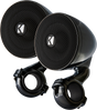 KICKER Mini Speakers 47PSMB32 - 2 Ohm Weatherproof Car Audio Speakers for Vehicles with Bars or Handlebars