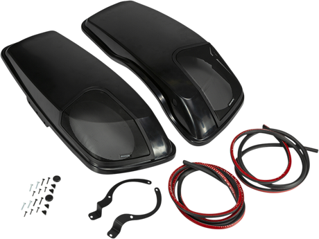 KICKER 46HDBL69VB Vivid Black Speaker Lids with Speakers – Compatible with Select Vehicles