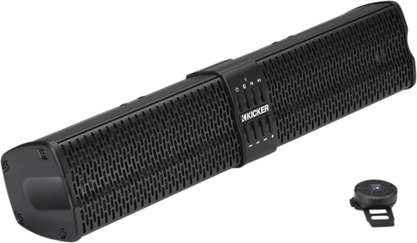 KICKER 47KPB1 21-Inch Weather-Resistant Speaker Bar with 4 Subwoofers and 2 Tweeters for Powersports Vehicles