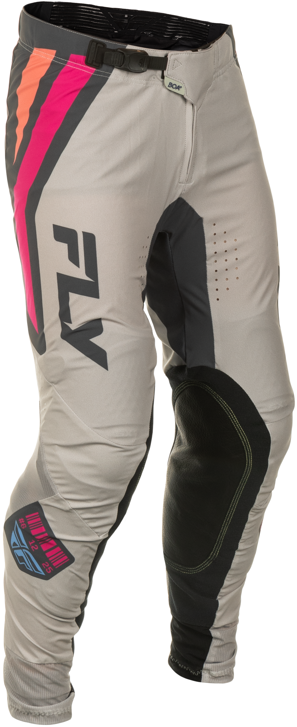 Fly Racing Lite Vice Pants for Motocross – Light Grey/Pink/Coral, Size 28 – Designed for Honda, Yamaha, Kawasaki, Suzuki, and KTM Bikes