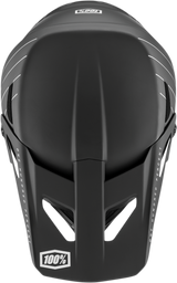 100% Status Helmet - Black Small with Active Cooling System, Fiberglass Shell, and Adjustable Visor for Motorcycle and ATV Riders