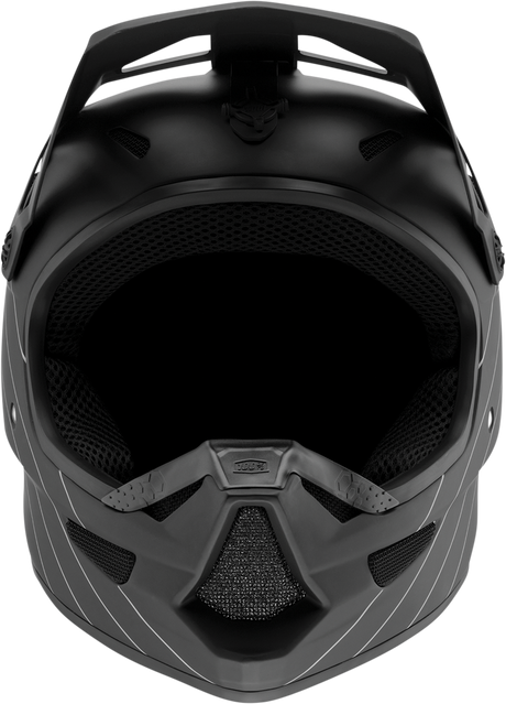 100% Status Helmet - Black 2XL with Fiberglass Shell and Active Cooling System for Motorcycle and ATV Riders