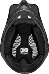 100% Status Helmet - Black, XL - Lightweight Fiberglass Shell with Active Cooling System for Honda, Yamaha, Kawasaki, Suzuki Motorcycles