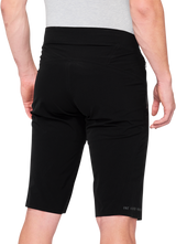 100% Celium Shorts - Black with BOA® Fit System - US 30 Fitment