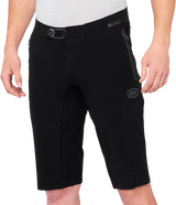 100% Celium Shorts - Black with BOA Fit System, US 28 – Lightweight Nylon/Spandex Racewear