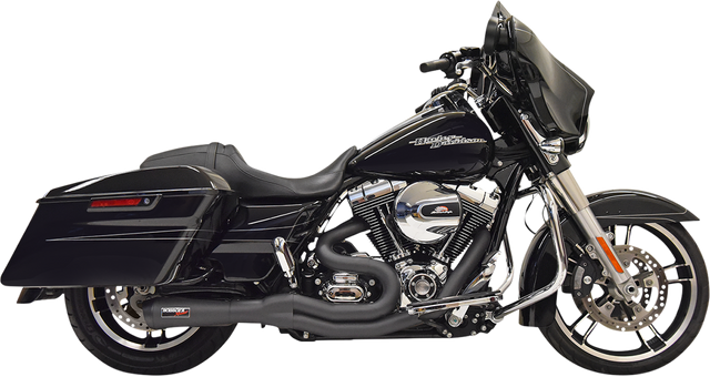 BASSANI XHAUST Road Rage II 2-Into-1 Mid-Length Exhaust System - Black 1F62B