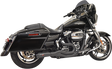 BASSANI XHAUST Road Rage II 2-Into-1 Mid-Length Exhaust System - Black 1F72B
