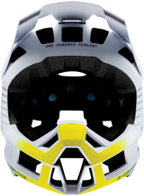 100% Trajecta Helmet with Fidlock - Black/White Large for Enduro & All Mountain Bikes
