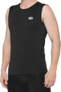 100% Basecamp Sleeveless Base Layer for Men - Black, Large | Model 40046-00002 | Fits Mountain Biking, Running, Hiking