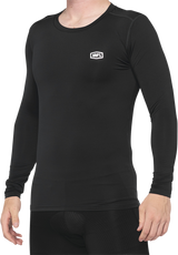 100% Basecamp Long-Sleeve Base Layer for Vehicles - Black, Small (Part #40045-00000)