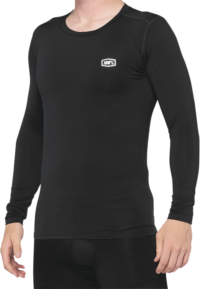 100% Basecamp Long-Sleeve Base Layer for Vehicles - Black, Small (Part #40045-00000)