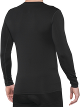 100% Basecamp Long-Sleeve Base Layer for Men - Black, Medium | Part No. 40045-00001