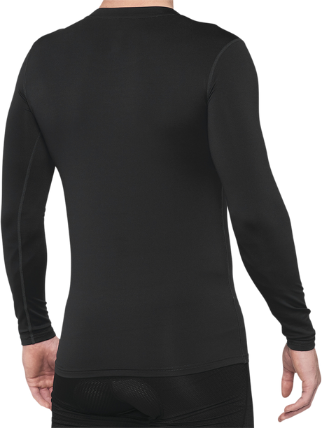 100% Basecamp Long-Sleeve Base Layer for Men - Black, Medium | Part No. 40045-00001