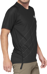 100% Celium Short-Sleeve Jersey for Mountain Biking - XL - Dark Gray/Black, Part 41204-290-13