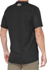 100% Celium Short-Sleeve Jersey for Mountain Biking and Cycling, Dark Gray/Black - Large (Part No. 41204-290-12)