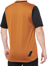 100% Ridecamp Short-Sleeve Jersey - Terracotta/Black for Mountain Biking and Cycling, Part Number 40027-00016