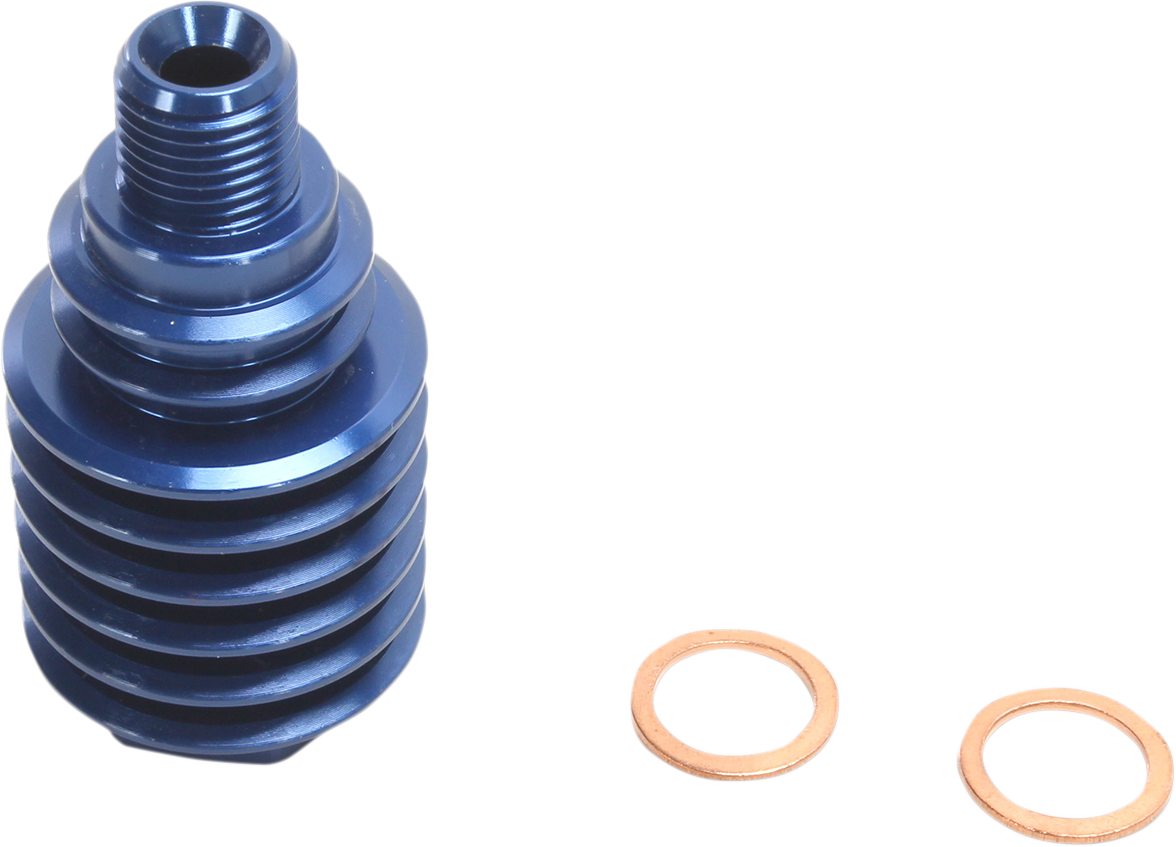 MOOSE OFFROAD Rear Brake Caliper Cooler - Blue (Part M73-120) for ATV, Dirt Bike, and Off-Road Vehicles