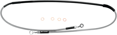 MOOSE OFFROAD Stainless Steel Front Brake Line for Kawasaki and Suzuki K02-1-046/P