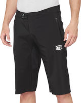 100% Hydromatic Water Resistant Shorts - Black, US 32 Fit - Part 40040-00002, Ideal for Off-Road and Trail Riding