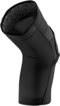 100% Ridecamp Knee Guards - Medium, Black/Gray – Lightweight Protective Gear for Mountain Bikes and Off-Road Vehicles