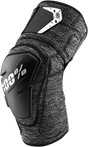 100% Fortis Knee Guards - Heather Gray/Black for Mountain Biking, Enduro, and Trail Riding - Part No. 70007-00004