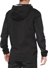 100% Hydromatic Jacket - Black, Medium - Waterproof and Breathable Motorcycle Riding Outerwear with Custom Logo