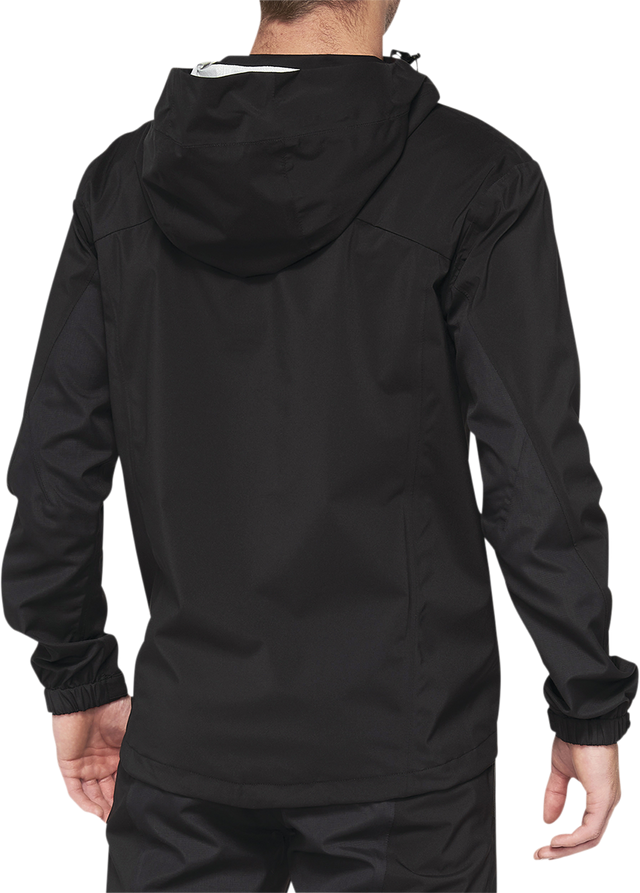 100% Hydromatic Jacket - Black, Medium - Waterproof and Breathable Motorcycle Riding Outerwear with Custom Logo