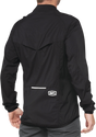100% Corridor Stretch Windbreaker Jacket for Men - Black, XL - Part 40042-00003, Fits Road and Trail Bikes