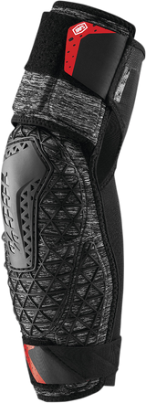 100% Surpass Elbow Guards - Heather Gray/Black, Large - Impact-Resistant Motorcycle Protection for Off-Road and Trail Riding