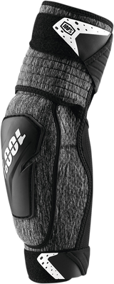 100% Fortis Elbow Guards - Heather Gray/Black for Youth and Adult Sizes