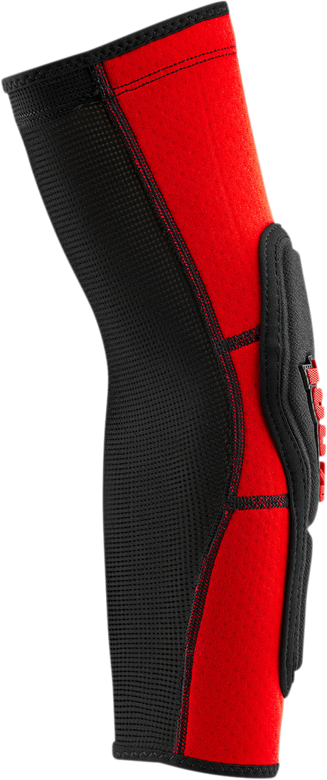 100% Ridecamp Elbow Guards XL by 100% - Red/Black, Model 70000-00012, Suitable for Off-Road Motorcycles and Mountain Bikes