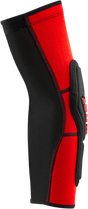 100% Ridecamp Elbow Guards XL by 100% - Red/Black, Model 70000-00012, Suitable for Off-Road Motorcycles and Mountain Bikes
