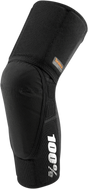 100% Teratec Plus Knee Guards - Black, Small - Designed for Motocross and Off-Road Vehicles