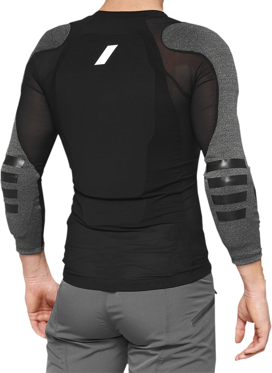 100% Tarka Body Armor Long Sleeve Black – Medium with SmartShock® Protection for Motorcycle and Off-Road Riders