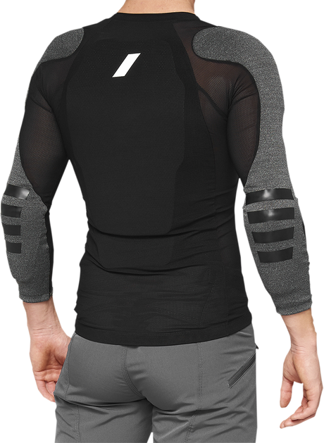 100% Tarka Body Armor Long Sleeve Black – Medium with SmartShock® Protection for Motorcycle and Off-Road Riders