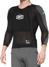 100% Tarka Long Sleeve Body Armor - Black - XL with SmartShock® Protection for Mountain Biking and Motocross