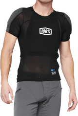 100% Tarka Body Armor Short Sleeve Black XL – Motorcycle Protective Gear with SmartShock® Back and Chest Protection for Off-Road and Street Riding