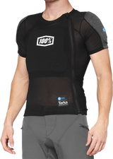 100% Tarka Short Sleeve Body Armor with SmartShock® Protection - Black - 2XL Fitment for Off-Road and Motocross Bikes