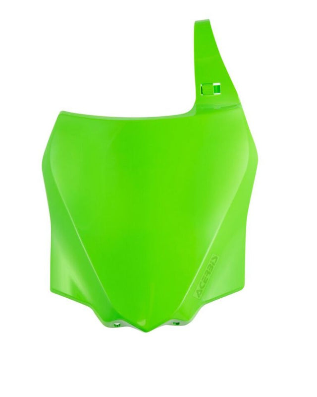 Acerbis Kawasaki KX85/ KX100/ KX112 Front Number Plate - Green (Part #2374050403)