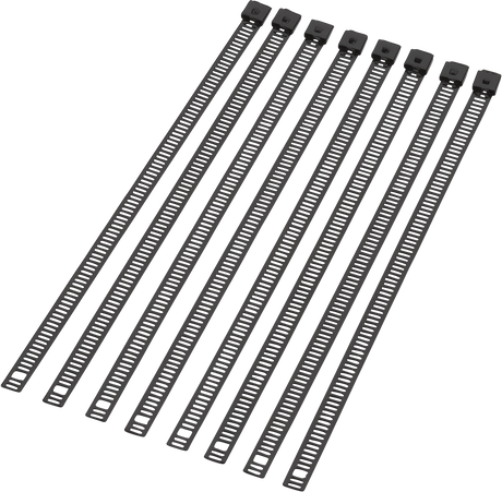 Moose Offroad 8-Inch Black Stainless Steel Cable Ties (8 Pack) - Model 304-0510 for Off-Road Vehicles