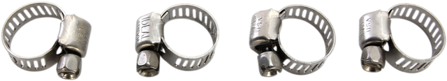 MOOSE OFFROAD Clamp Hose - Stainless Steel - 7-17 mm - 4-Pack 114-6405