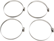 MOOSE OFFROAD Stainless Steel Clamp Hose 58-83 mm - 4-Pack for Motorcycle Applications (Part #114-6444)