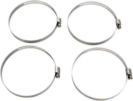 MOOSE OFFROAD Stainless Steel Clamp Hose 58-83 mm - 4-Pack for Motorcycle Applications (Part #114-6444)